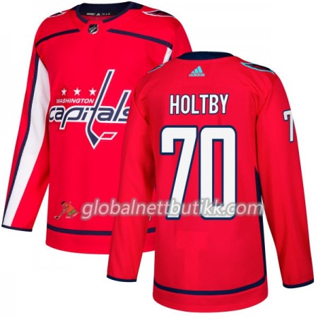 Washington Capitals Hockeydrakt Braden Holtby 70 2017-2018 Rød Adidas Authentic - Herre